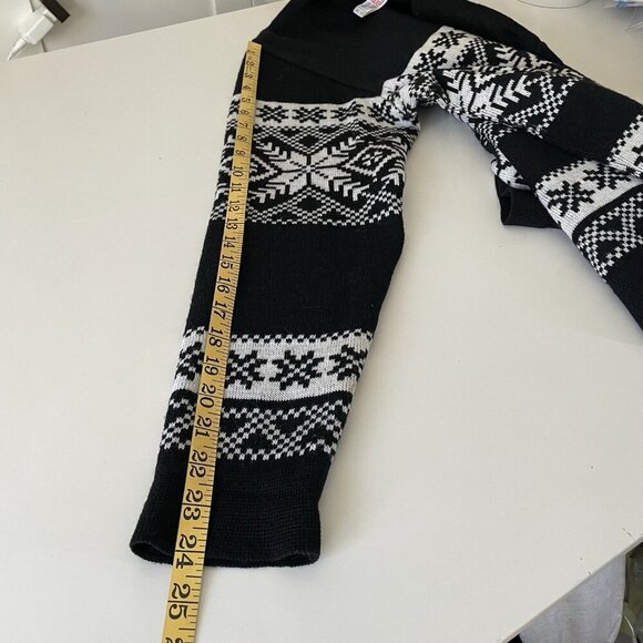 Vintage Retro Nordic Fair Isle Après-Ski Knit Wool Sweater Snowflake 70’s 80’s L - Picture 7 of 9